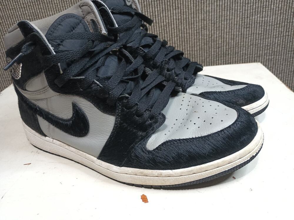 Nike D72523-001 Retro One OG Twist Black Fur Us 11 Pre-owned